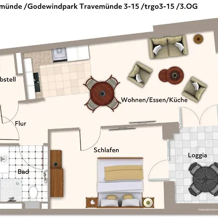 Lejlighed Godewindpark Travemuende Godewindpark Travemuende 3-15 *